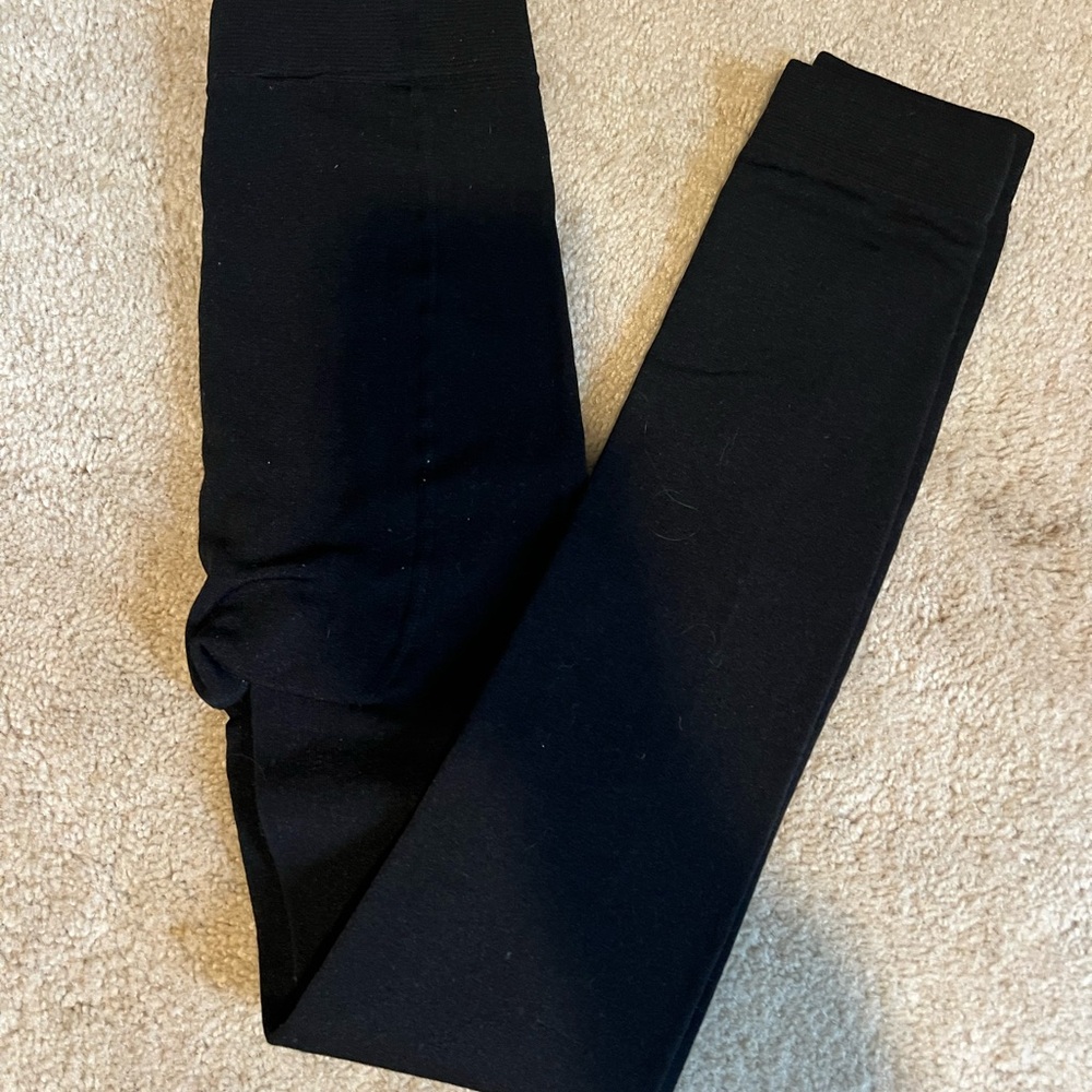 Tintoretta Black fleece lined tights